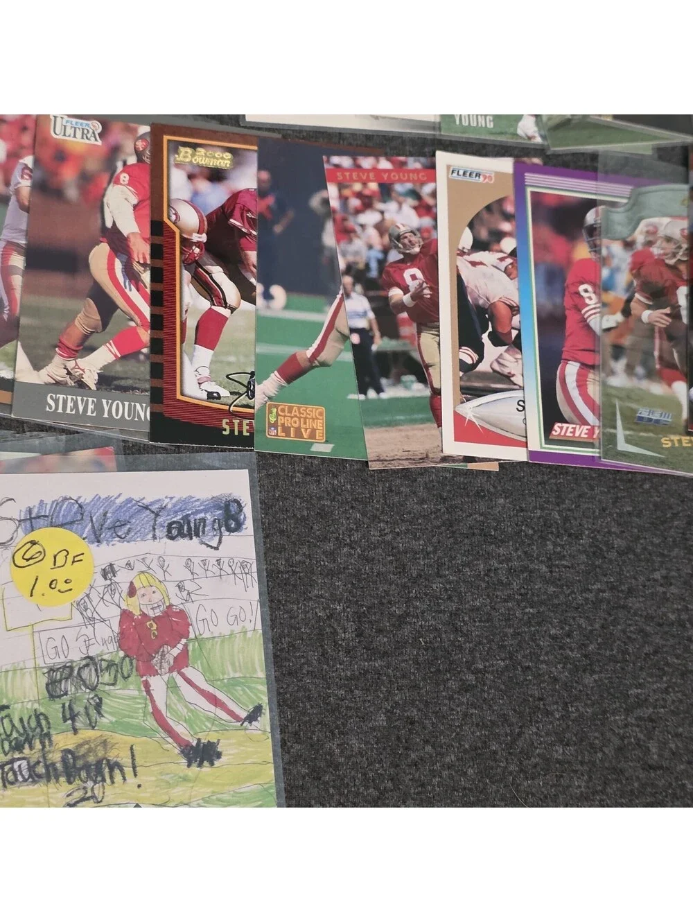 Steve Young 51 Card Lot Inserts Base 90s49ers HOF